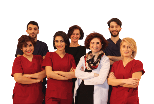 Team van haarspecialist Dr. Oya in Aesthetic Center in Istanbul in Turkije